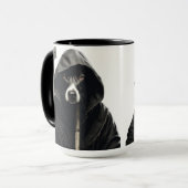 Niedlicher Sensenmann (Hund) Tasse (Vorderseite Links)