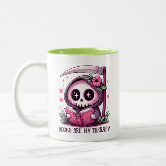 Niedlicher Sensenmann Kaffee Tasse Zwei Töne Tasse
