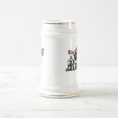 Niedlicher Sensenmann Stein Bierglas (Mittel)