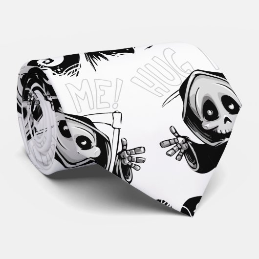 Niedlicher Sensenmann - Todesdesign Krawatte (Gerollt)