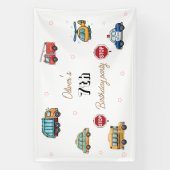 Niedlicher Service Vehicle Birthday bash Banner (Vertikal)