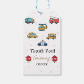 Niedlicher Service Vehicle Birthday bash Geschenkanhänger (Vorderseite)