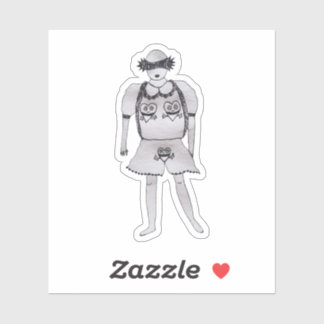 Niedlicher sexy Look bitte Aufkleber