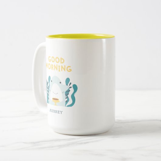 Niedlicher Shark Coffee Tasse (Vorderseite Links)