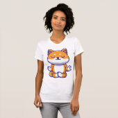 Niedlicher Shiba inu Hund, der Yoga Meditation Car T-Shirt (Vorne ganz)