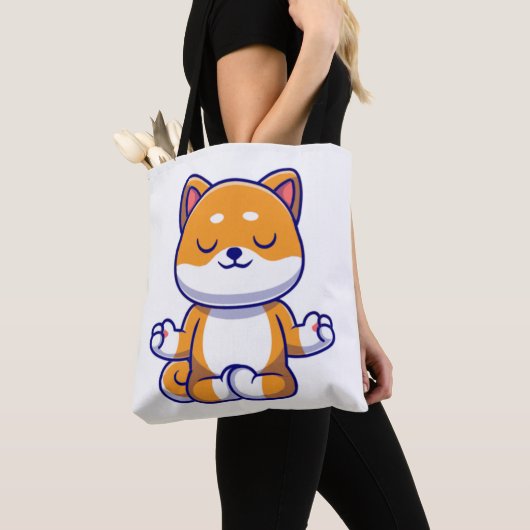 Niedlicher Shiba inu Hund, der Yoga Meditation Car Tasche (Von Nahem)