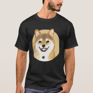 Niedlicher Shiba Inu Hund japanische Malerei Minim T-Shirt