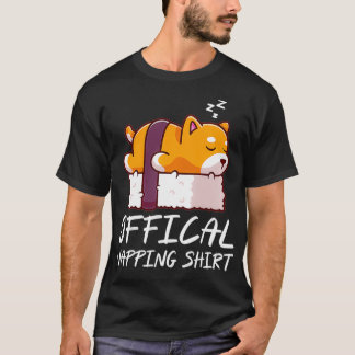 Niedlicher Shiba inu Hund Offiziell Napping Pullo T-Shirt
