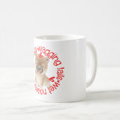 Niedlicher Shiba Inu Hund, schlampige Küsse Kaffeetasse (VorderseiteRechts)