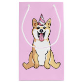 Niedlicher Shiba Inu HundeParty-Hut, der Kleine Geschenktüte (Rückseite)