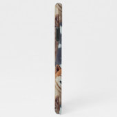 Niedlicher Shiba Inu Verzauberter Winterschneegart iPhone Hülle (Rechte Seite)