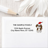 Niedlicher Shih Tzu Dog Weihnachtsmannmütze Weihna (Insitu)