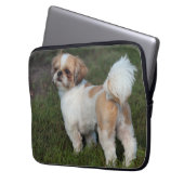 Niedlicher Shih tzu Laptopschutzhülle (Vorderseite Links)