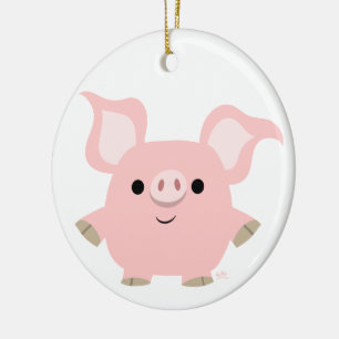 Niedlicher Shorty Cartoon Keramik Ornament