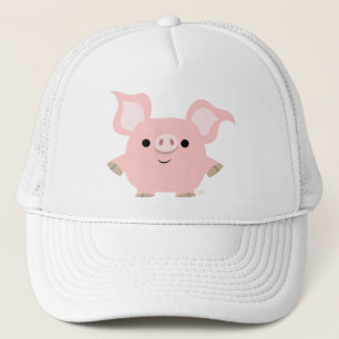Niedlicher Shorty-Cartoon-Pig-Hut Truckerkappe