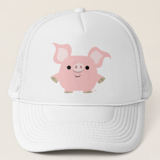 Niedlicher Shorty-Cartoon-Pig-Hut Truckerkappe