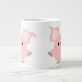 Niedlicher Shorty Cartoon Pig Jumbo Tasse (Vorderseite)
