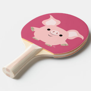 Niedlicher Shorty Cartoon Ping Pong Paddle Tischtennis Schläger