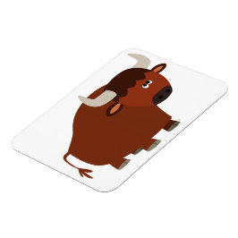 Niedlicher Shy Cartoon Bull Flexible Magnet