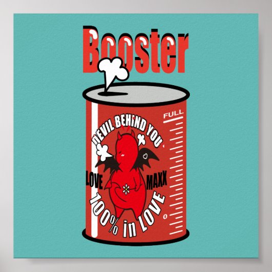 Niedlicher Shy Devil in der LIEBE Poster (Vorne)