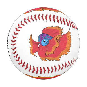 Niedlicher Siameser, der den Cartoon "Betta" bekäm Baseball