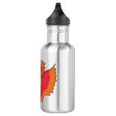 Niedlicher Siameser, der den Cartoon "Betta" bekäm Edelstahlflasche (Rechts)