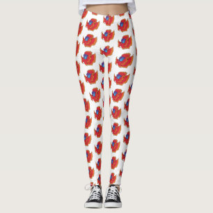 Niedlicher Siameser, der den Cartoon "Betta" bekäm Leggings