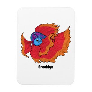Niedlicher Siameser, der den Cartoon "Betta" bekäm Magnet