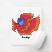 Niedlicher Siameser, der den Cartoon "Betta" bekäm Mousepad (Mit Mouse)