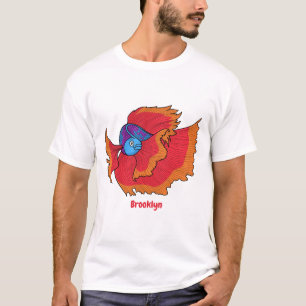 Niedlicher Siameser, der den Cartoon "Betta" bekäm T-Shirt