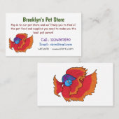 Niedlicher Siameser, der den Cartoon "Betta" bekäm Visitenkarte (Vorne/Hinten)