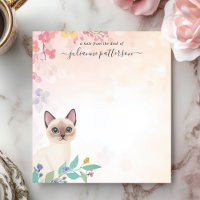 Niedlicher siamesische Katze Personalisierter Name