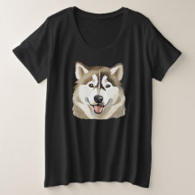 Niedlicher sibirischer Husky Dog Wolf Funny Huskie