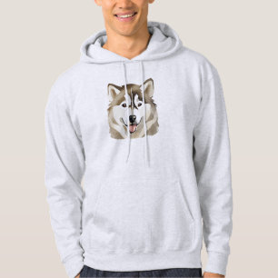 Niedlicher sibirischer Husky Dog Wolf Funny Huskie Hoodie