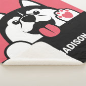 Niedlicher sibirischer Husky individuelle Name & F Sherpadecke (3/4)