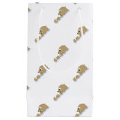 Niedlicher sich hin- und herbewegender Otter Kleine Geschenktüte (Vorderseite)