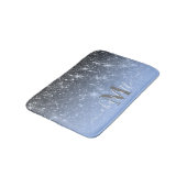 Niedlicher Silver Glitzer Badematte (Schrägansicht)