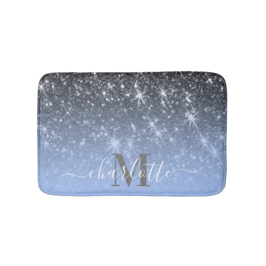 Niedlicher Silver Glitzer Badematte (Vorderseite)