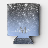 Niedlicher Silver Glitzer Dosenkühler (Vorderseite)