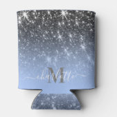 Niedlicher Silver Glitzer Dosenkühler (Rückseite)