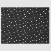 Niedlicher Silver Glitzer - Herzmuster Seidenpapier (Vorderseite)