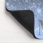 Niedlicher Silver Glitzer Mousepad (Ecke)