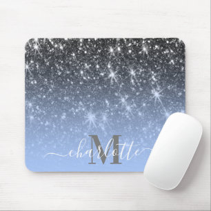 Niedlicher Silver Glitzer Mousepad