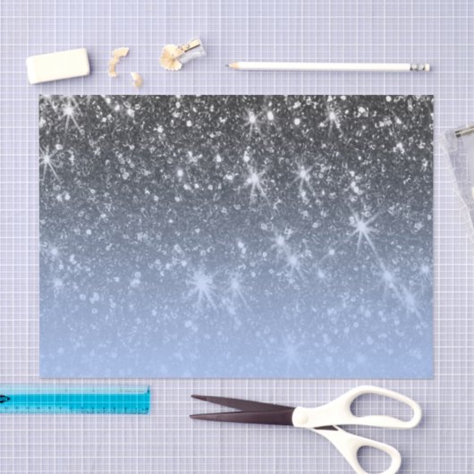 Niedlicher Silver Glitzer Seidenpapier (Handwerk)