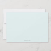 Niedlicher Simple Girl Preschool-Abschluss Einladung (Rückseite)