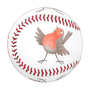 Niedlicher Singvogel Cartoon Baseball