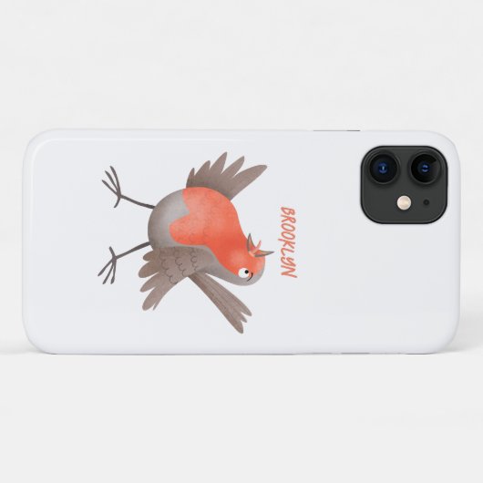 Niedlicher Singvogel Cartoon Case-Mate iPhone Hülle (Rückseite (Horizontal))