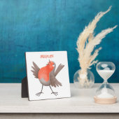 Niedlicher Singvogel Cartoon Fotoplatte (InSitu)