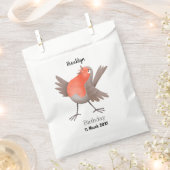 Niedlicher Singvogel Cartoon Geschenktütchen (Ausgeschnitten)
