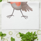 Niedlicher Singvogel Cartoon Geschirrtuch (Gefaltet)